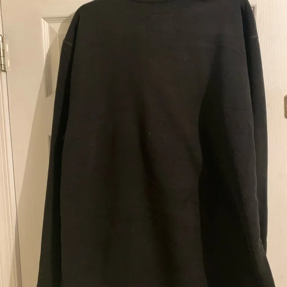 Men’s Half Zip pullover All Black - Picture 7 of 7